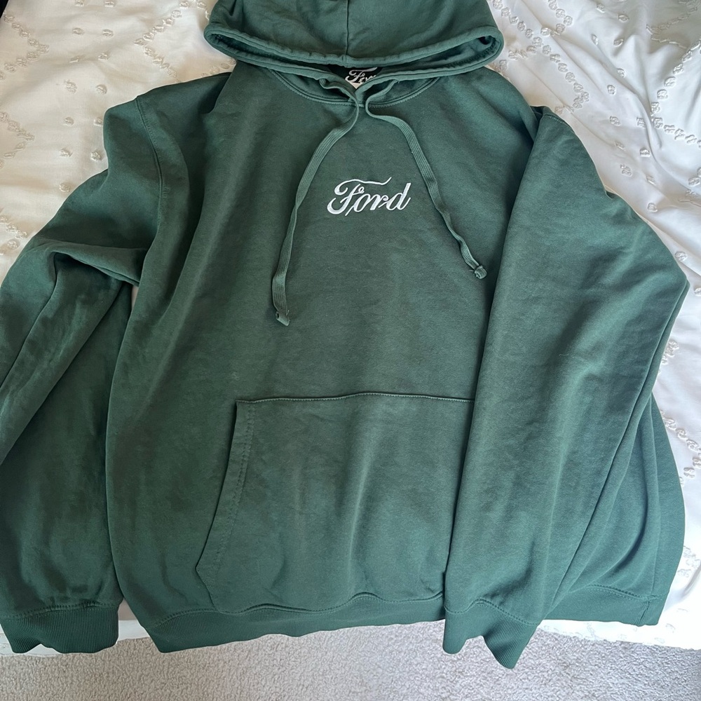 Ford Green Sweatshirt Hoodie Relaxed Fit